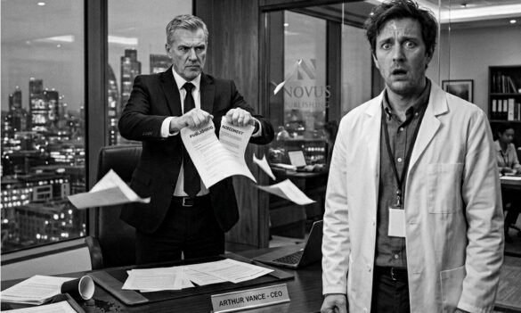 Executive Tearing Up Freelance Medical Writer's Contract